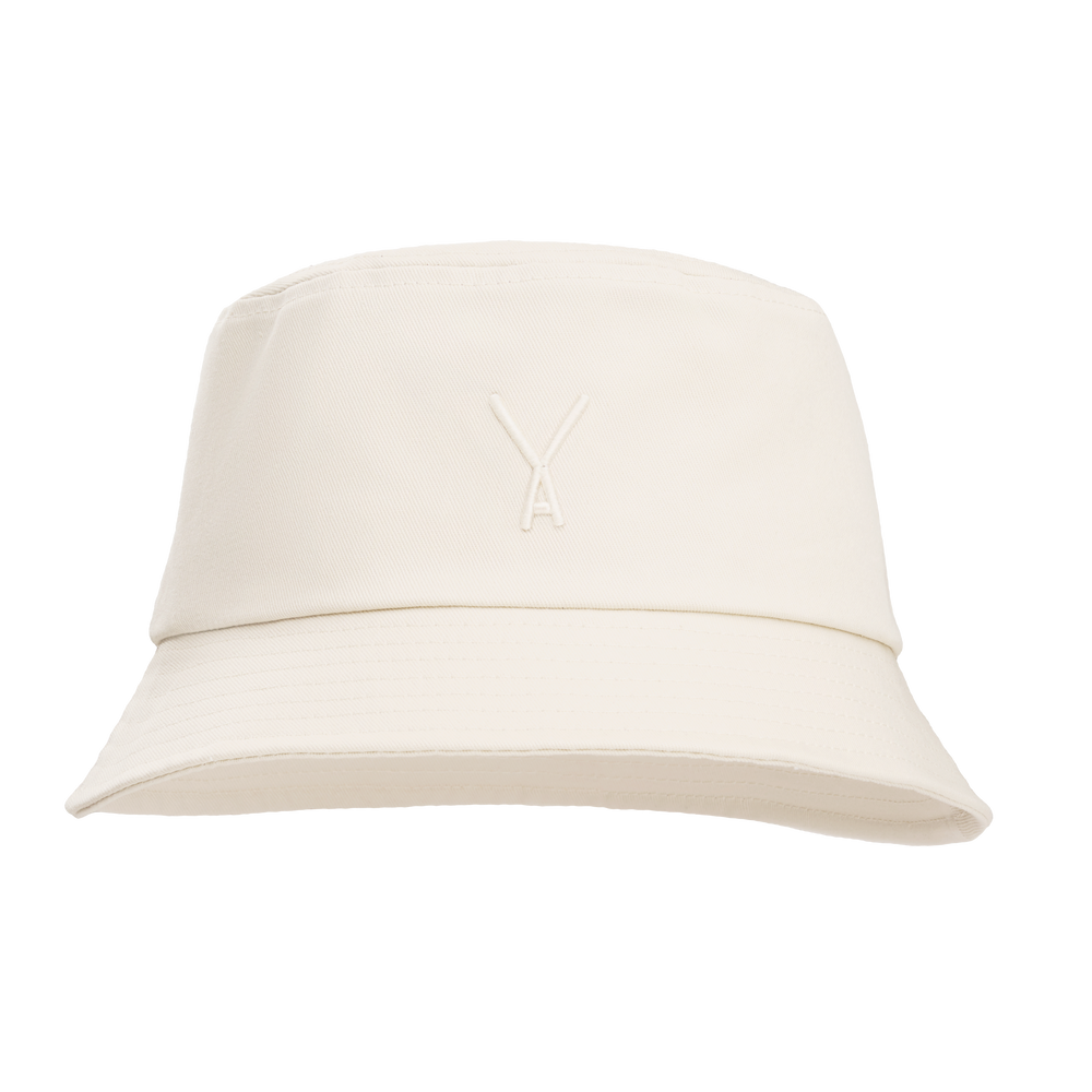 Beige Bucket Hat with white background