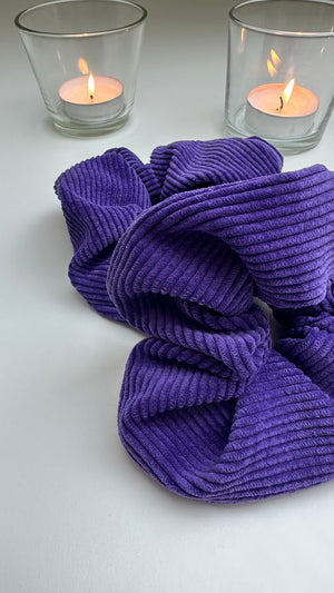 
                  
                    Purple Corduroy Scrunchie
                  
                