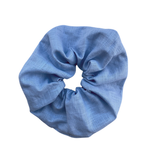 
                  
                    Light Blue Linen Scrunchie
                  
                