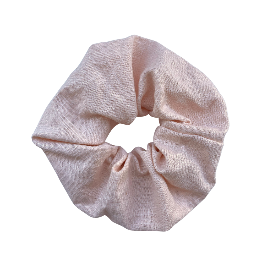 
                  
                    Pastel Pink Linen Scrunchie
                  
                