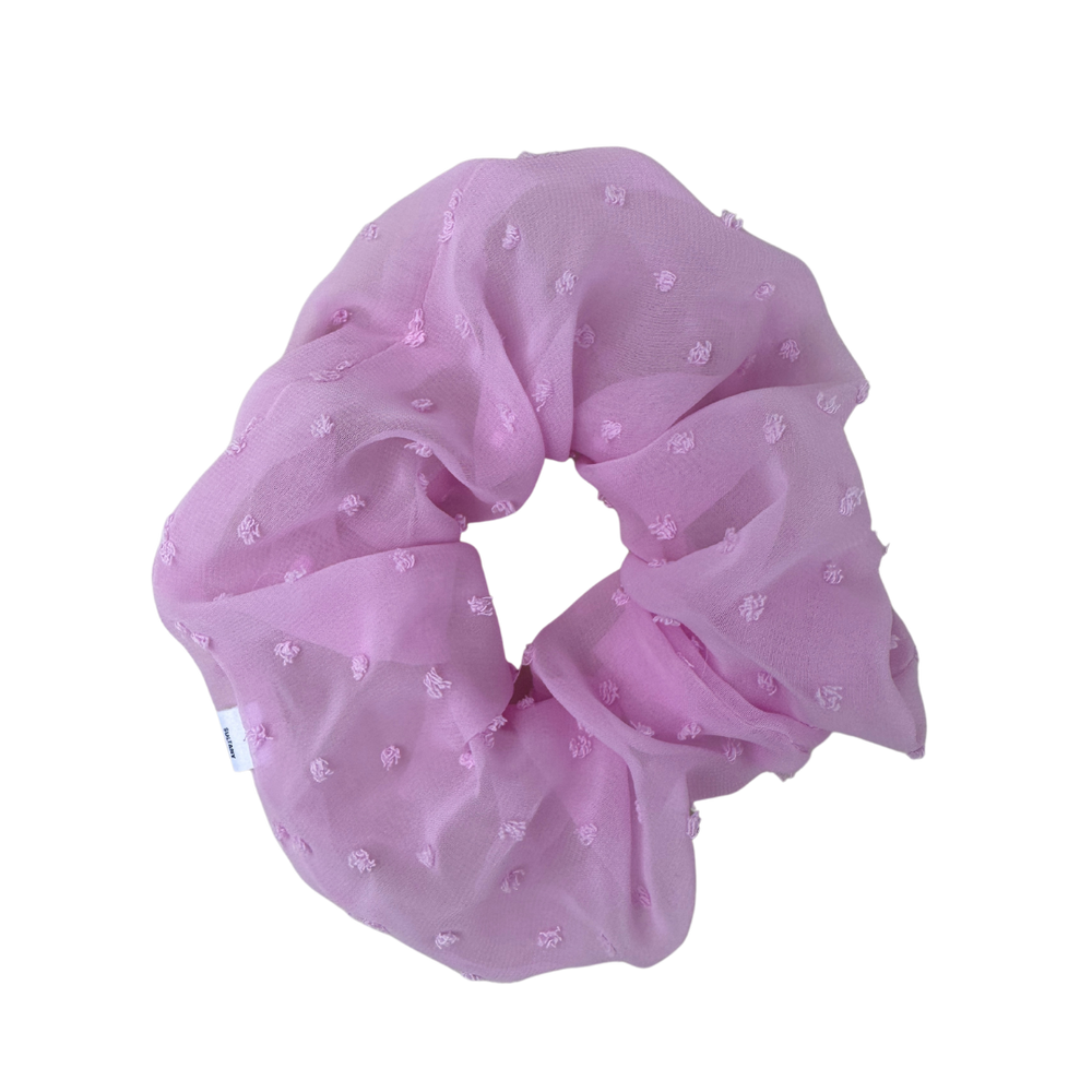 Pink Dotty Scrunchie
