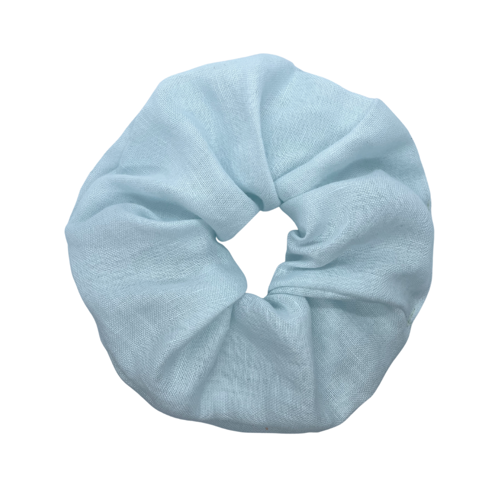 
                  
                    ice blue linen scrunchie
                  
                