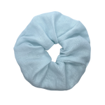 ice blue linen scrunchie
