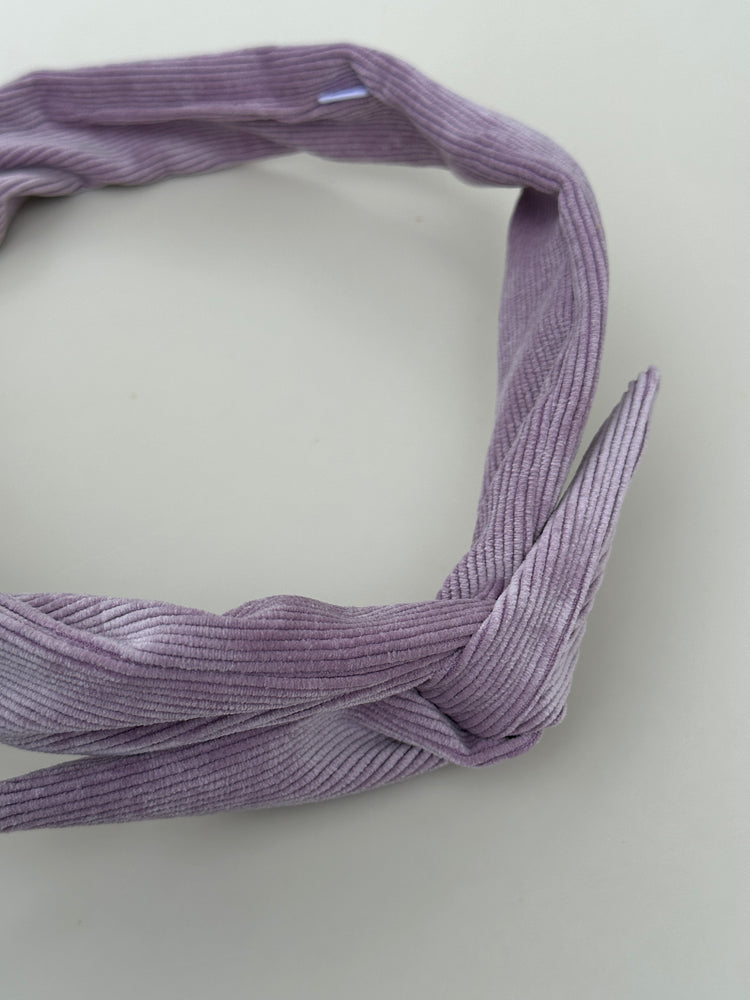 Lavender Corduroy Bandeau Headband